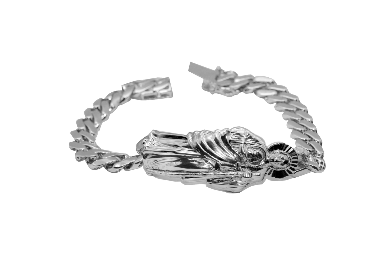 St Jude 8.8mm Cuban Link Bracelet