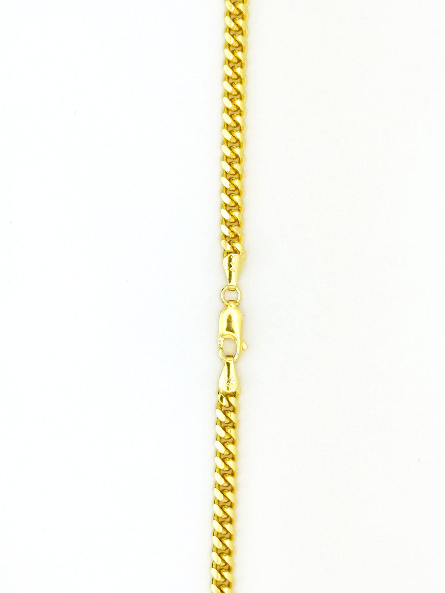 Cuban Chain 14K Gold Finish - 4mm
