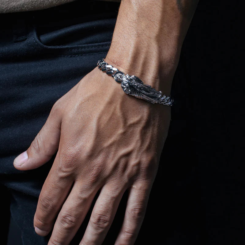 St Jude 8.8mm Cuban Link Bracelet