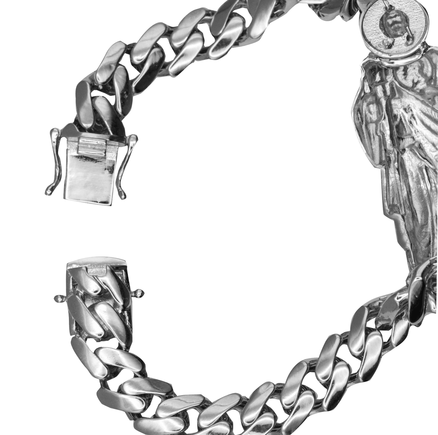St Jude 8.8mm Cuban Link Bracelet