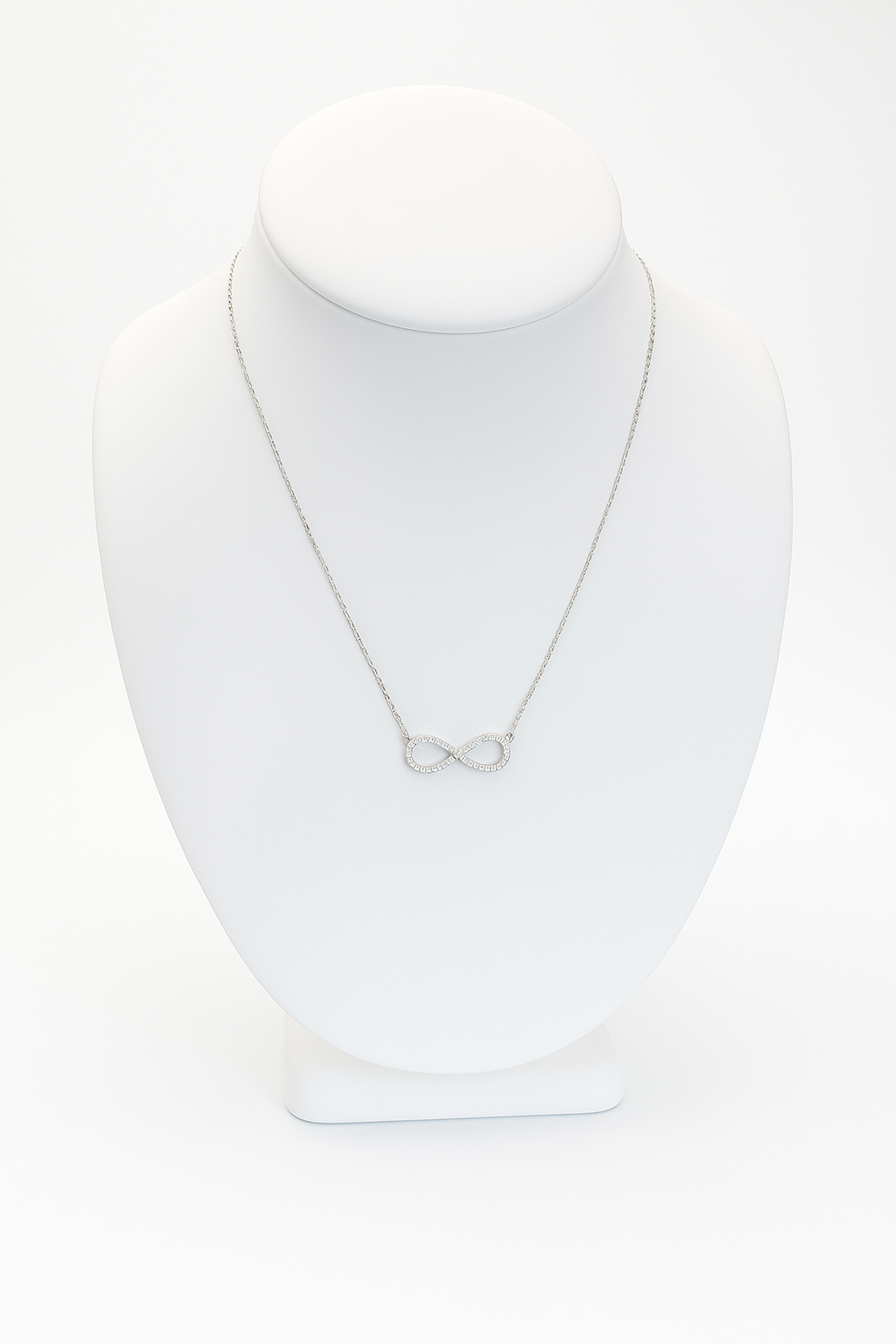Infinity Moissanite Necklace – Adjustable