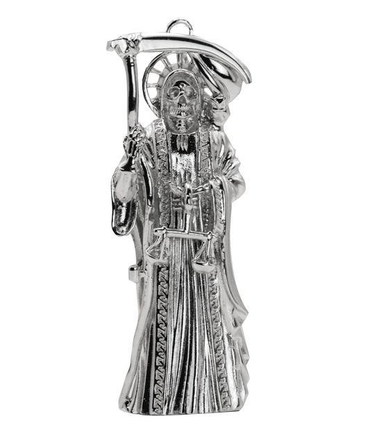 Santa Muerte Pendant, 925 Sterling Silver