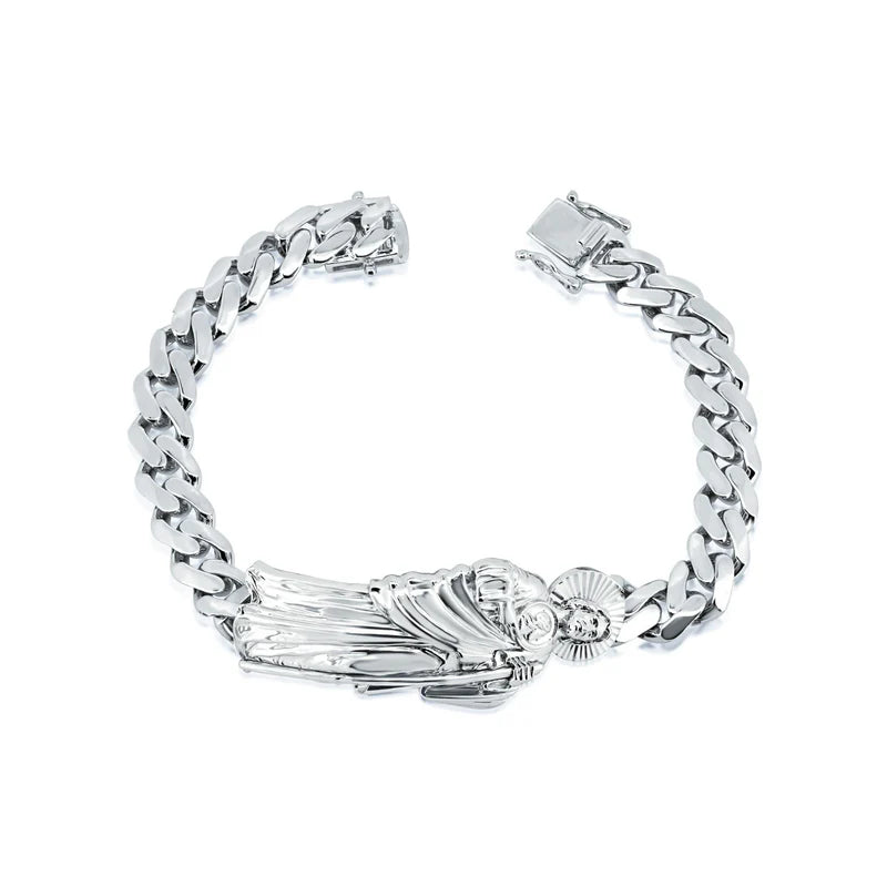 St Jude 8.8mm Cuban Link Bracelet